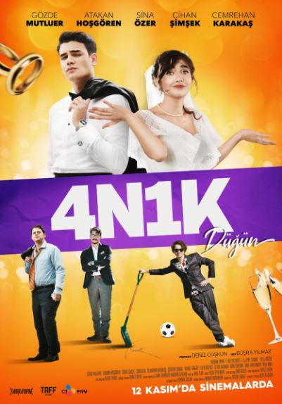 To'rt Yigit va Bir Qiz 3 To'y 2021 Turk kino HD Uzbek tilida Tarjima kino Skachat